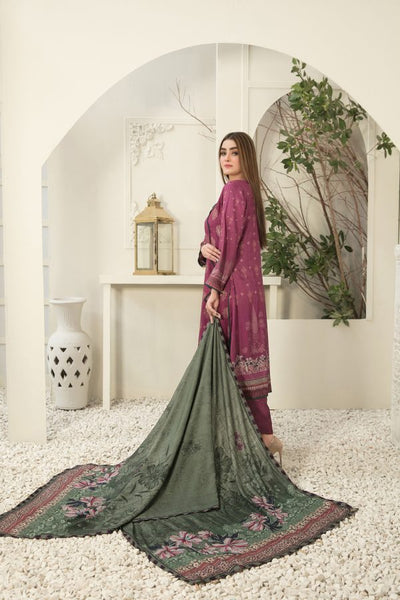 Tawakkal Fabrics 3 Piece Stitched Digital Printed Broshia Staple Suit D-8278