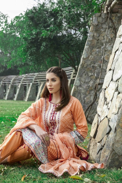 Tawakkal Fabrics Dalliance of Dreams 3 Piece Stitched Suit D-9001-B