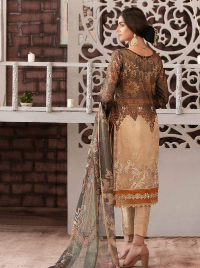 Tawakkal Fabrics Luxurious Affaire Masuri Silk 3Piece Suit D-9089