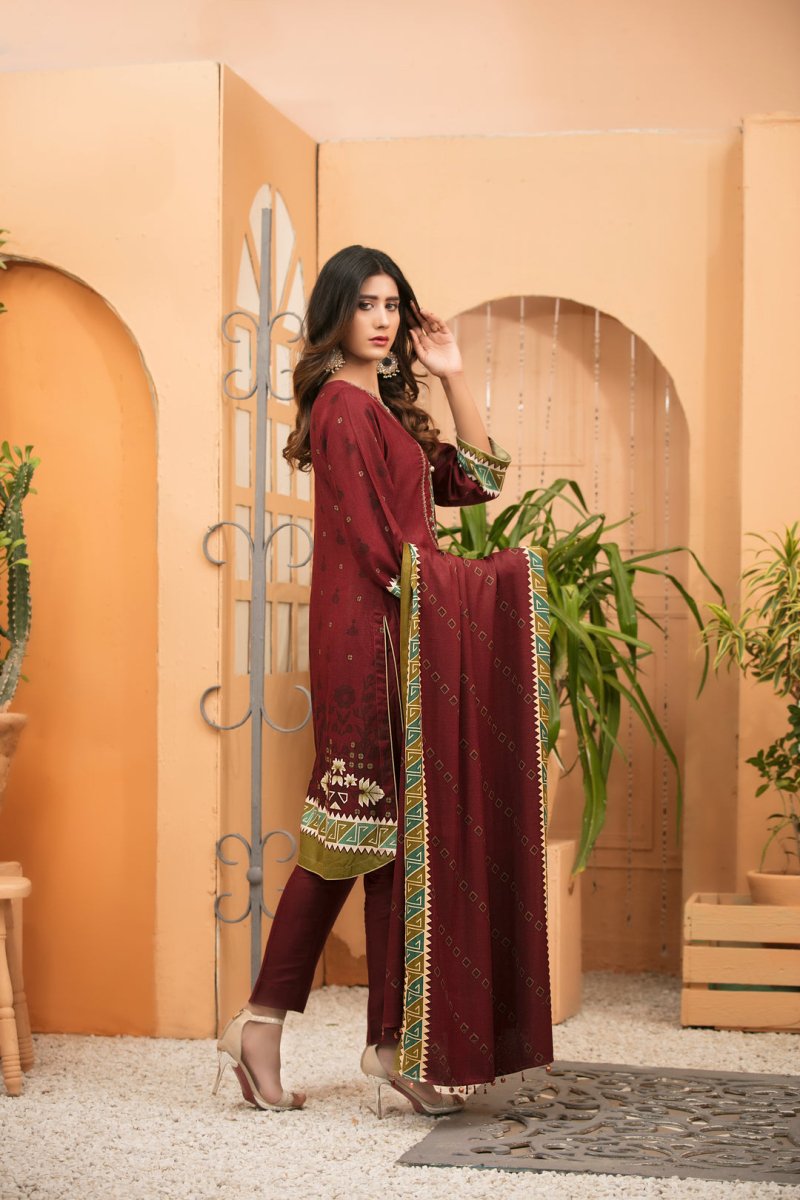 Ready to Wear Tawakkal An Ode to Winter 3 Piece Suit D-9529-B
