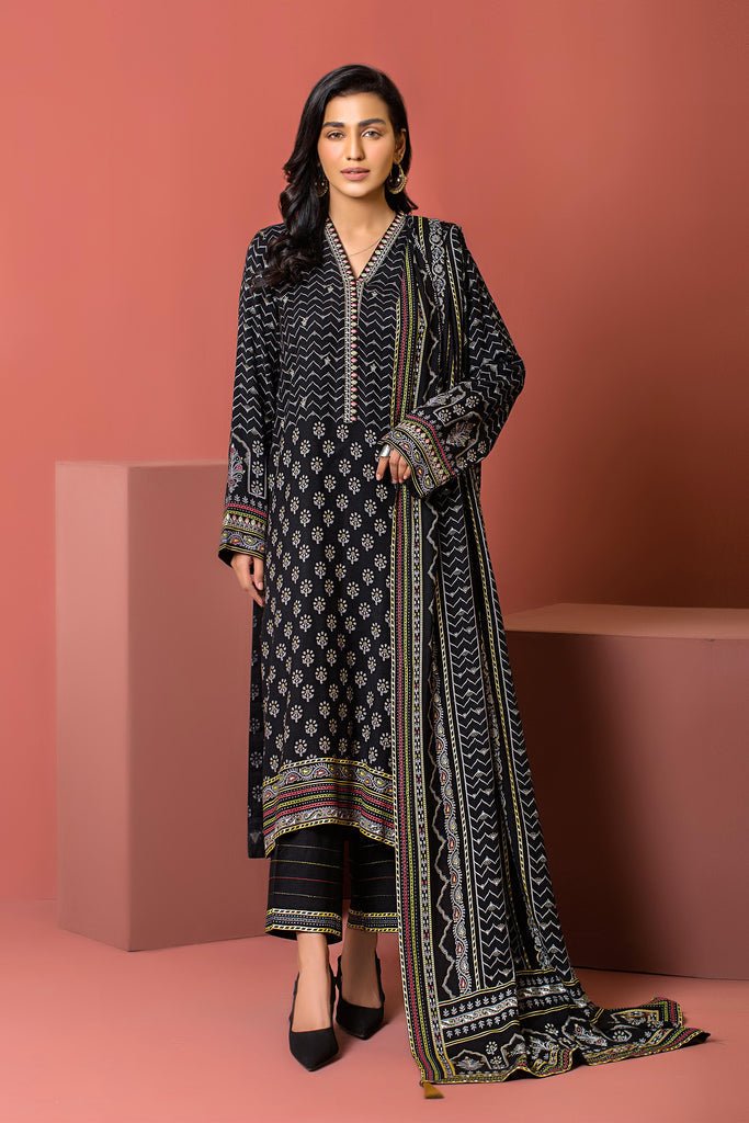 Lakhany 3 Piece Stitched Dareechay Embroidered Suit LSM-3009
