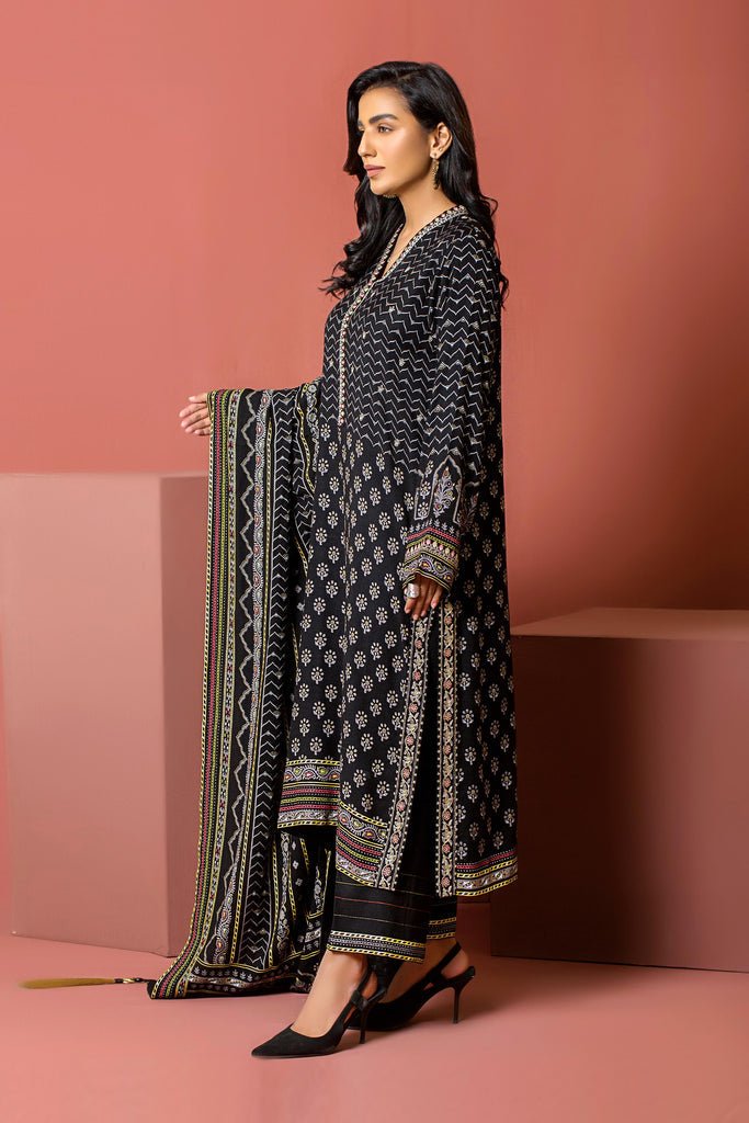 Lakhany 3 Piece Stitched Dareechay Embroidered Suit LSM-3009