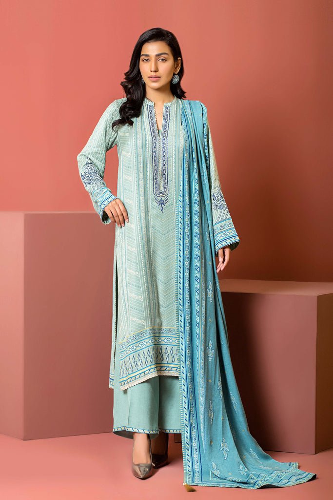 Lakhany 3 Piece Stitched Dareechay Embroidered Suit LSM-3013