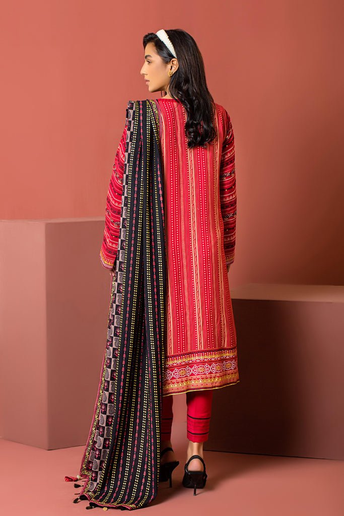 Lakhany 3 Piece Stitched Dareechay Embroidered Suit LSM-3008