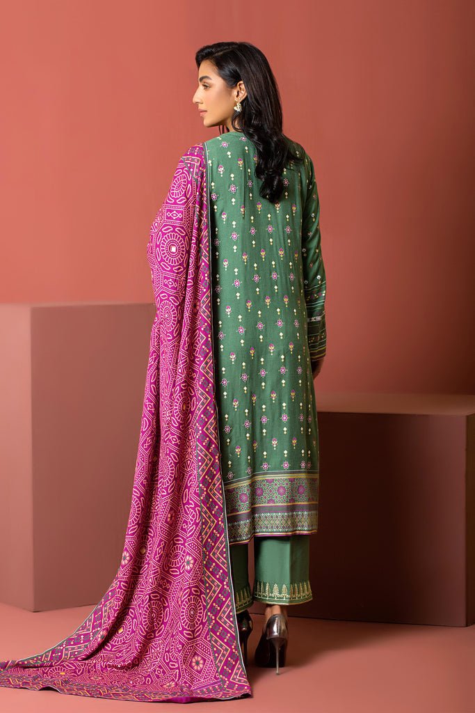 Lakhany 3 Piece Stitched Dareechay Embroidered Suit LSM-3016