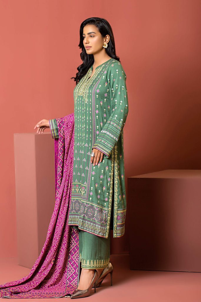 Lakhany 3 Piece Stitched Dareechay Embroidered Suit LSM-3016