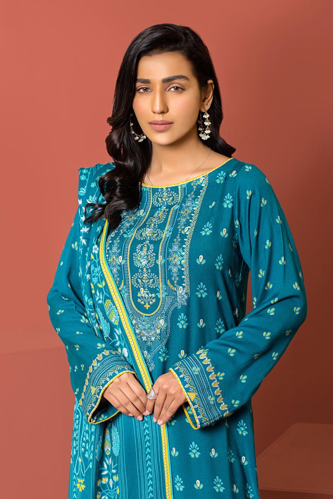 Lakhany 3 Piece Stitched Dareechay Embroidered Suit LSM-3007