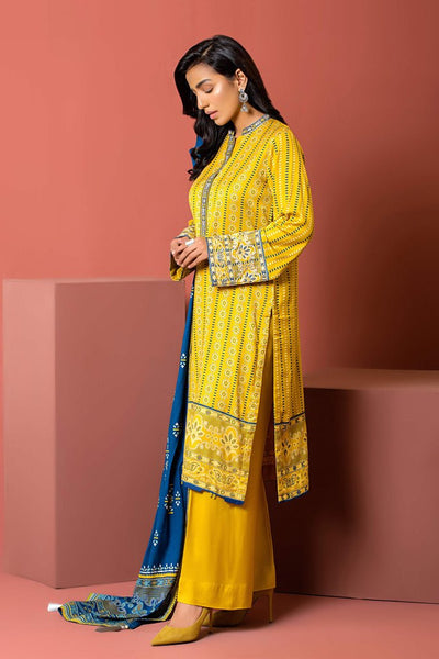 Lakhany 3 Piece Stitched Dareechay Embroidered Suit LSM-3012