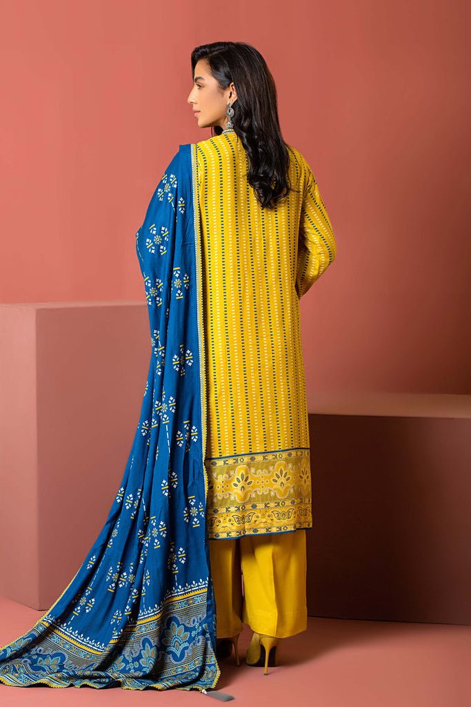 Lakhany 3 Piece Stitched Dareechay Embroidered Suit LSM-3012