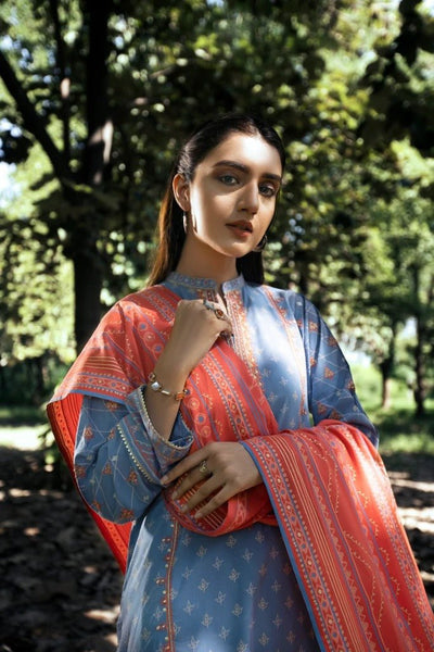 Lakhany 3 Piece Unstitched Embroidered Pashmina Suit DEW-6022-A