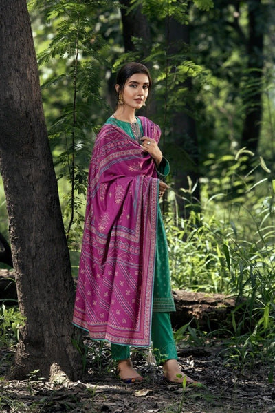 Ready To Wear Lakhany 3 Piece Embroidered Pashmina Suit LSM-2467