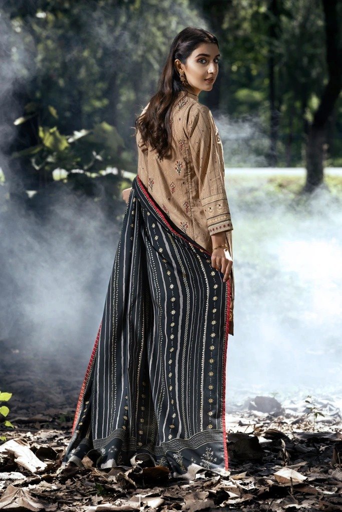 Ready To Wear Lakhany 3 Piece Embroidered Pashmina Suit LSM-2462