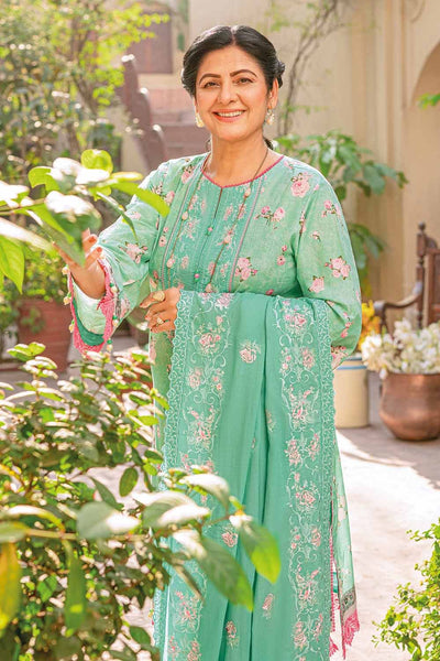 Gul Ahmed 3PC Lawn Unstitched Embroidered Suit DM-32006