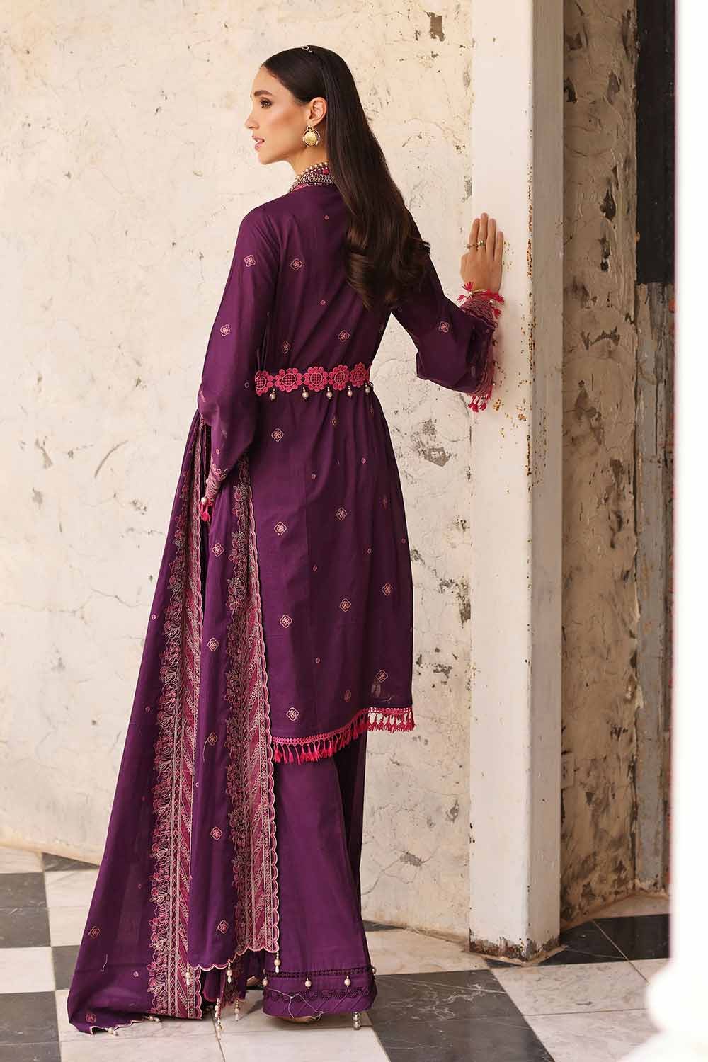 Gul Ahmed 3PC Embroidered Lawn Unstitched Suit With Embroidered Denting Lawn Dupatta DN-32034