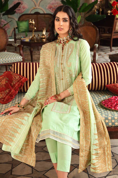 Gul Ahmed Ready To Wear 3 PC Embroidered Lawn Suit with Yarn Dyed Dupatta FE-12126