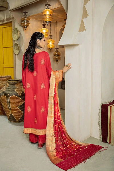 RAAYA Luxury Embroidered Karandi Stitched 3pc Suit RK-D12 GRACE