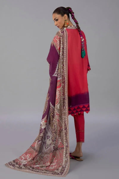 SANA SAFINAZ 2 Piece Unstitched Digital Printed Suit - H221-019B-BG