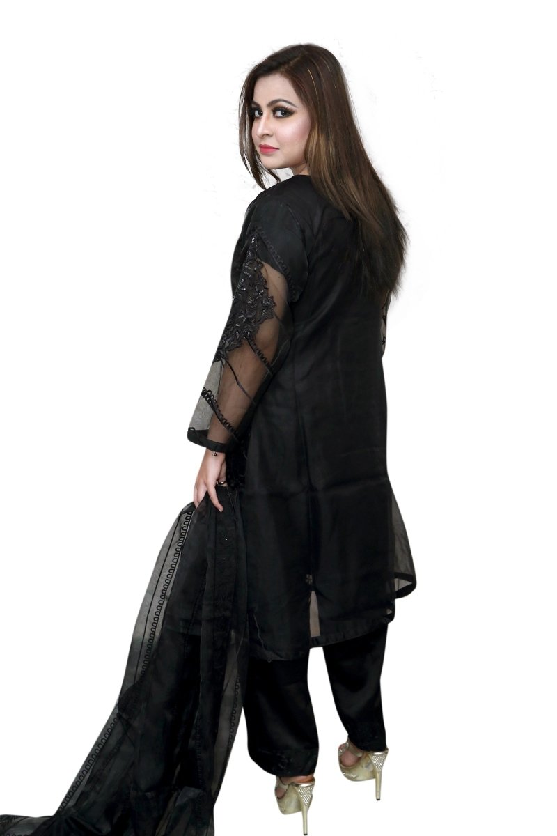The Ocean 3 Piece Stitched Embroidered Dress SA-015