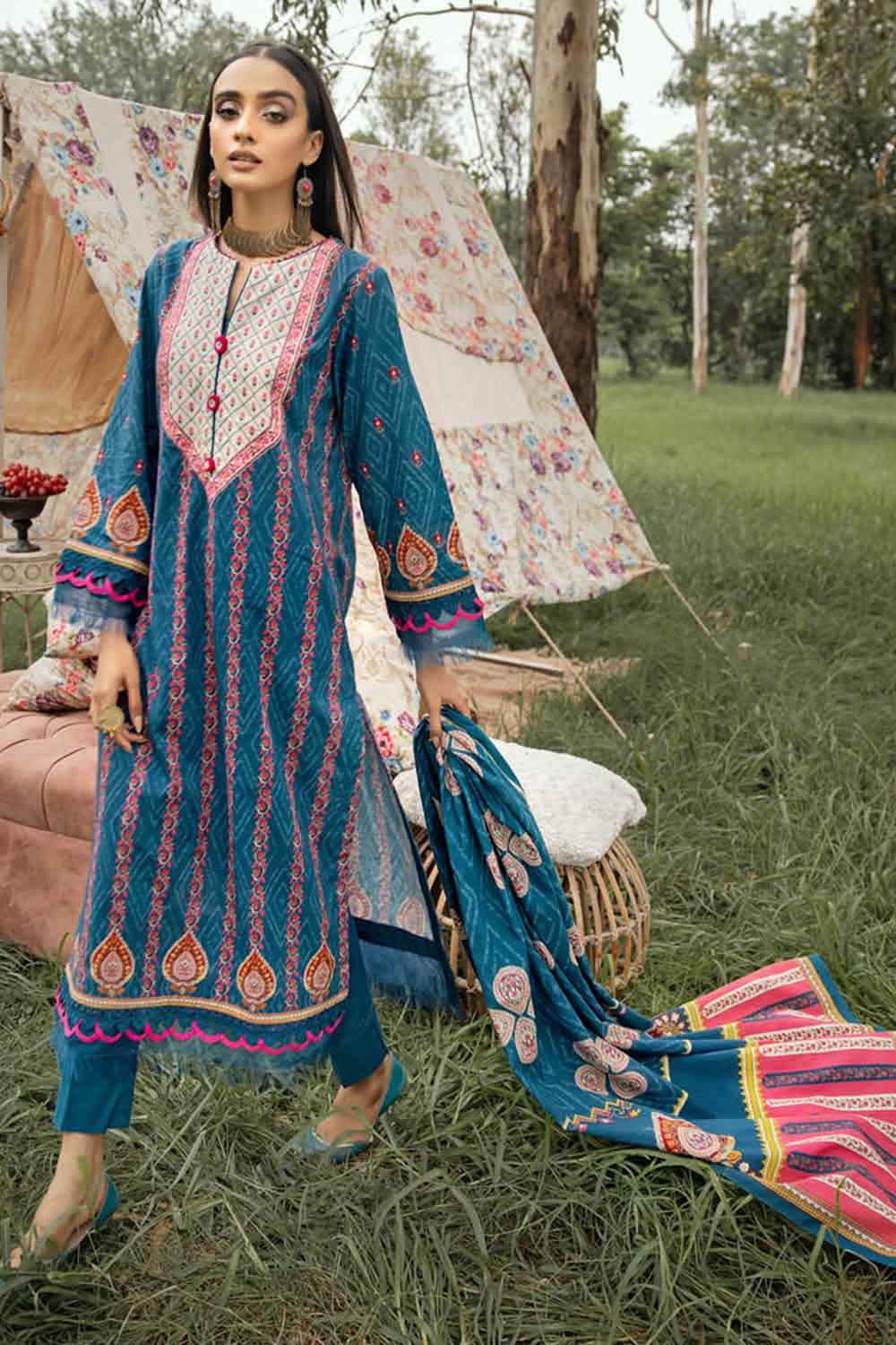Gul Ahmed 3PC Unstitched Khaddar Suit K-22053
