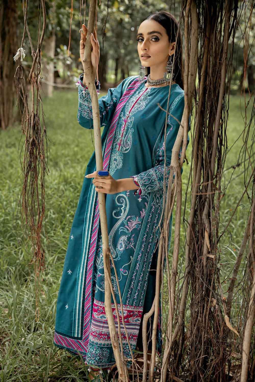 Gul Ahmed 3PC Unstitched Khaddar Suit K-22055