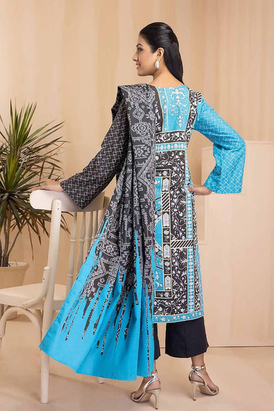 Gul Ahmed 3PC Khaddar Stitched Printed Suit K-22073 B