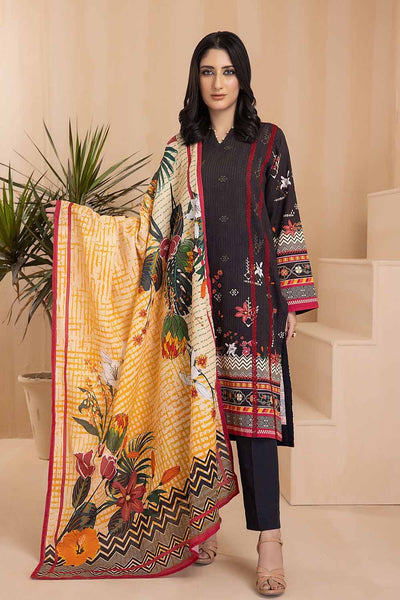 Gul Ahmed 3PC Khaddar Stitched Digital Printed Suit K-22085