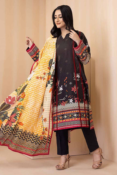 Gul Ahmed 3PC Khaddar Stitched Digital Printed Suit K-22085
