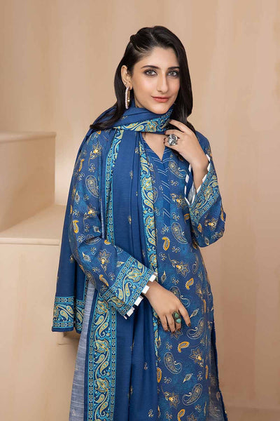Gul Ahmed 3PC Khaddar Stitched Printed Suit K-22092 A