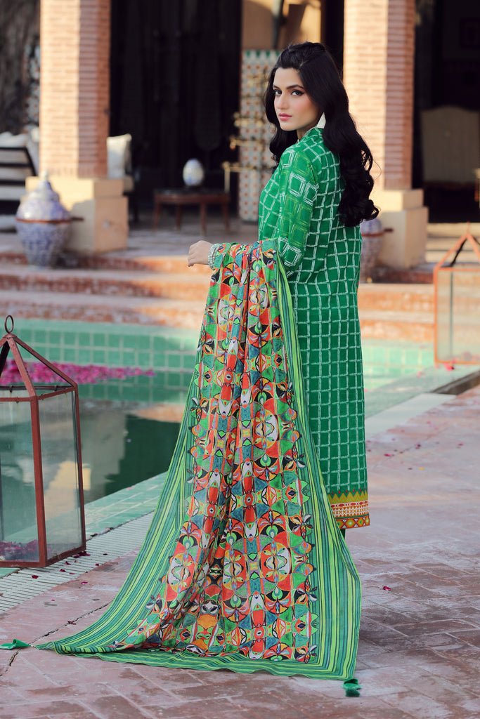 Lakhany 3 Piece Unstitched Komal Printed Lawn Suit - KP-2028-A