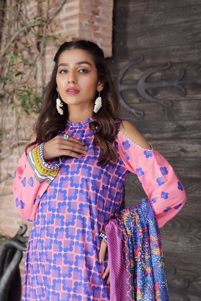 Lakhany 3 Piece Unstitched Komal Printed Lawn Suit - KP-2031-B