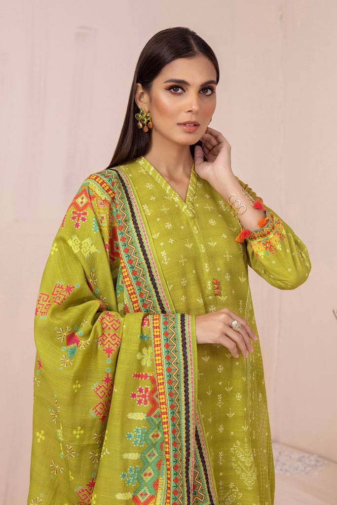 Lakhany 3 Piece Stitched Khaddar Prints Suit LSM-2954