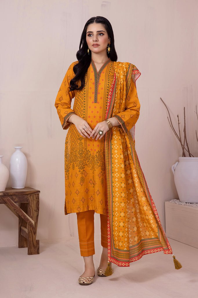 Lakhany 3 Piece Stitched Khaddar Prints Suit LSM-2955