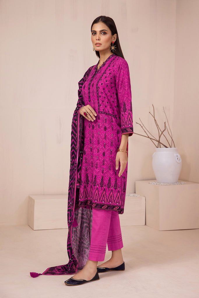 Lakhany 3 Piece Unstitched Khaddar Prints Suit KPC-SR-0058