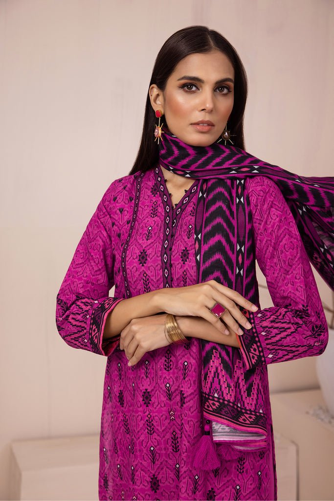 Lakhany 3 Piece Stitched Khaddar Prints Suit LSM-2956