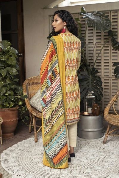 Lakhany 3 Piece Unstitched Printed Soft Khaddar Suit KPW-502