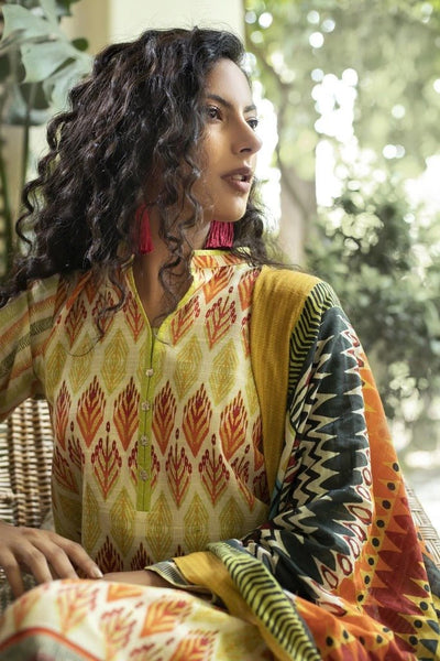 Lakhany 3 Piece Unstitched Printed Soft Khaddar Suit KPW-502