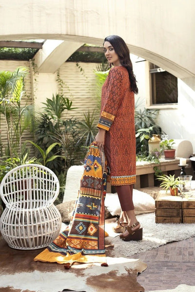 Lakhany 3 Piece Unstitched Printed Soft Khaddar Suit KPW-505