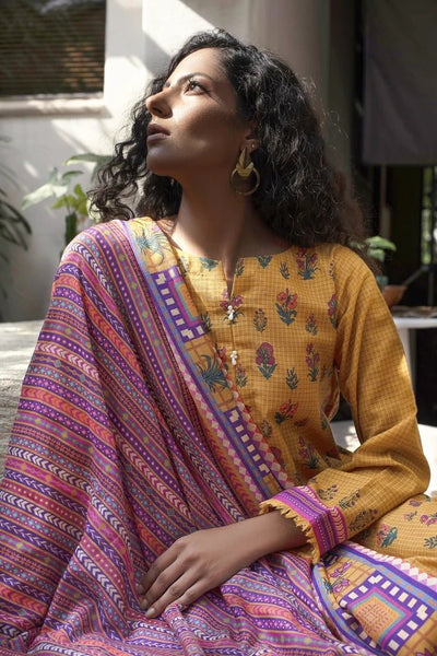 Lakhany 3 Piece Unstitched Printed Soft Khaddar Suit KPW-517