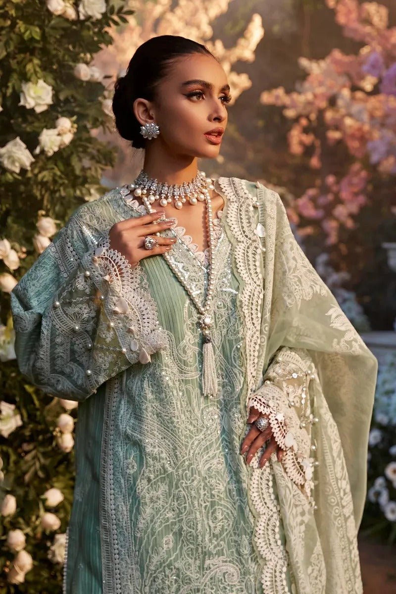 SANA SAFINAZ 3 Piece Unstitched Digital Printed & Embroidered Suit - L221-005B-CH