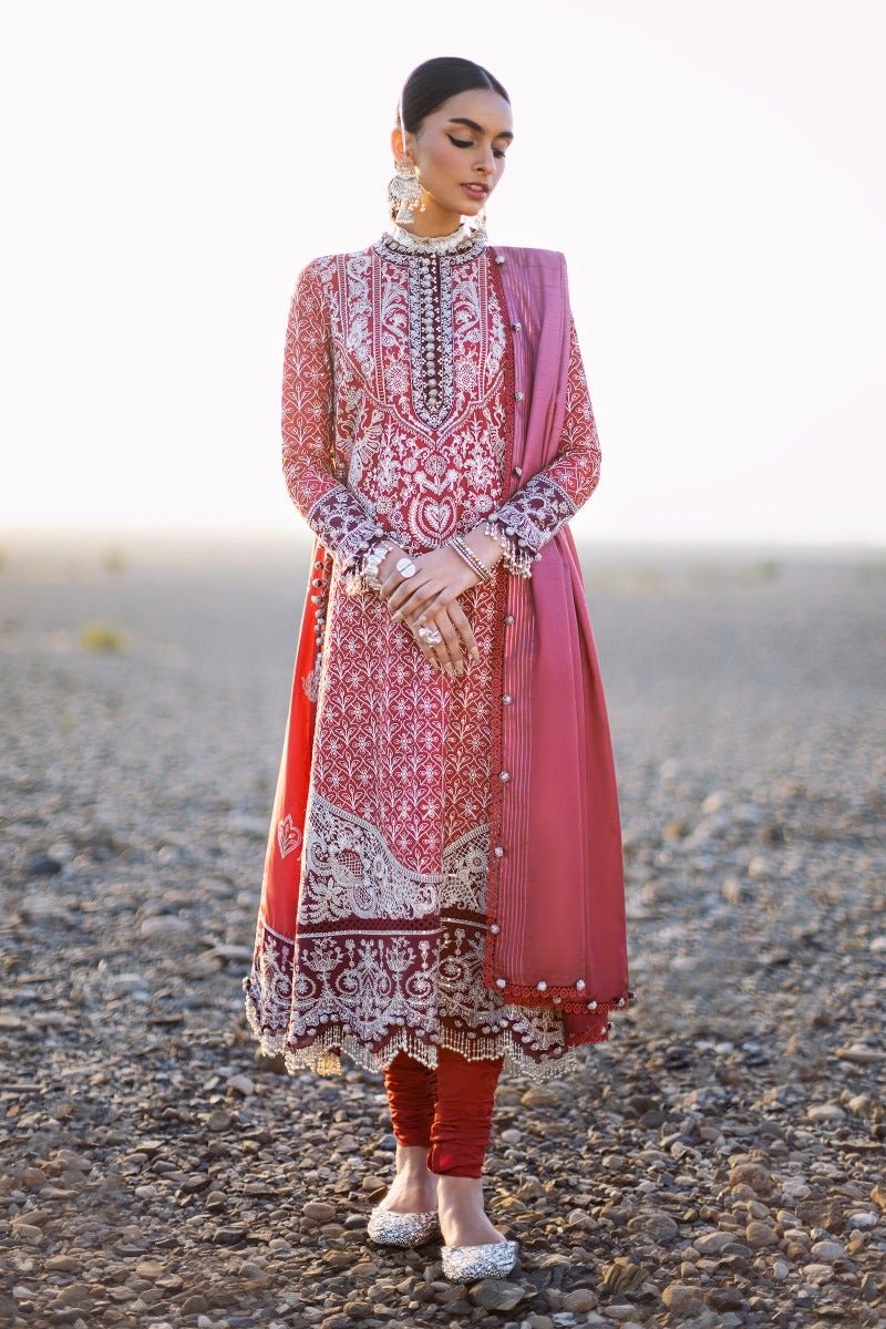SANA SAFINAZ 3 Piece Unstitched Embroidered Panel (L) On Lawn Suit - L231-009A-CL