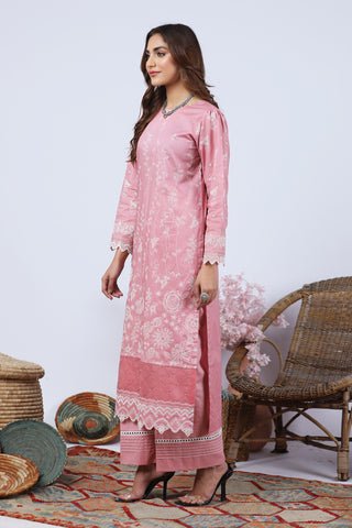 Lakhany 02 Piece Stitched Embroidered Lawn Shirt & Trouser - LG-EA-0462