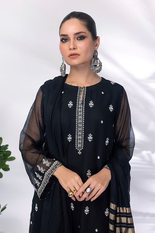 Lakhany 03 Piece Ready to wear Embroidered Khaddi net - LG-SK-0026