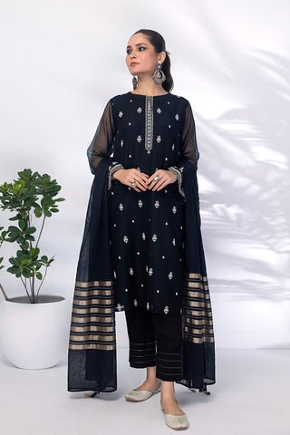 Lakhany 03 Piece Ready to wear Embroidered Khaddi net - LG-SK-0026
