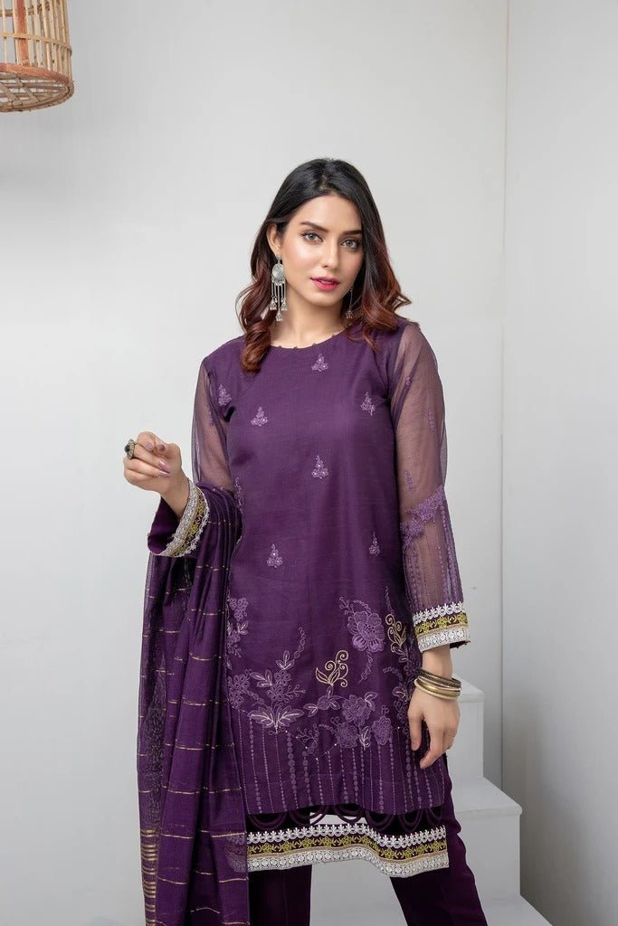Ready To Wear Lakhani 3 Piece Embroidered Lawn  Suit LSM-2132