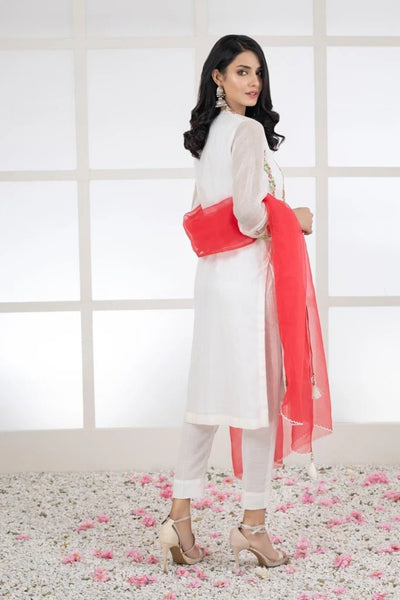 Ready To Wear Lakhany 03 Piece Embroidered Khaadi Net Suit LSM-2452