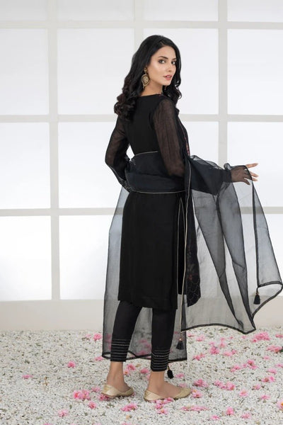 Ready To Wear Lakhany 03 Piece Embroidered Khaadi Net Suit LSM-2454