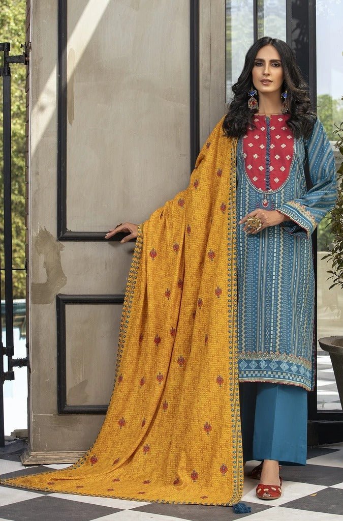 Ready To Wear Lakhany 3 Piece Embroidered Karandi Suit LSM-2532
