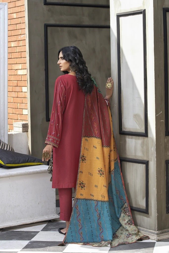 Ready To Wear Lakhany 3 Piece Embroidered Karandi Suit LSM-2537