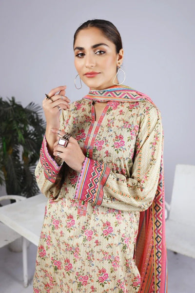Ready To Wear Lakhany 03 Piece Digital Printed Lawn Suit - LSM-2578