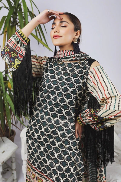 Ready To Wear Lakhany 03 Piece Digital Printed Lawn Suit - LSM-2579